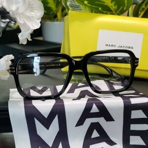 Marc Jacobs Black Rectangular Glasses Classic Style